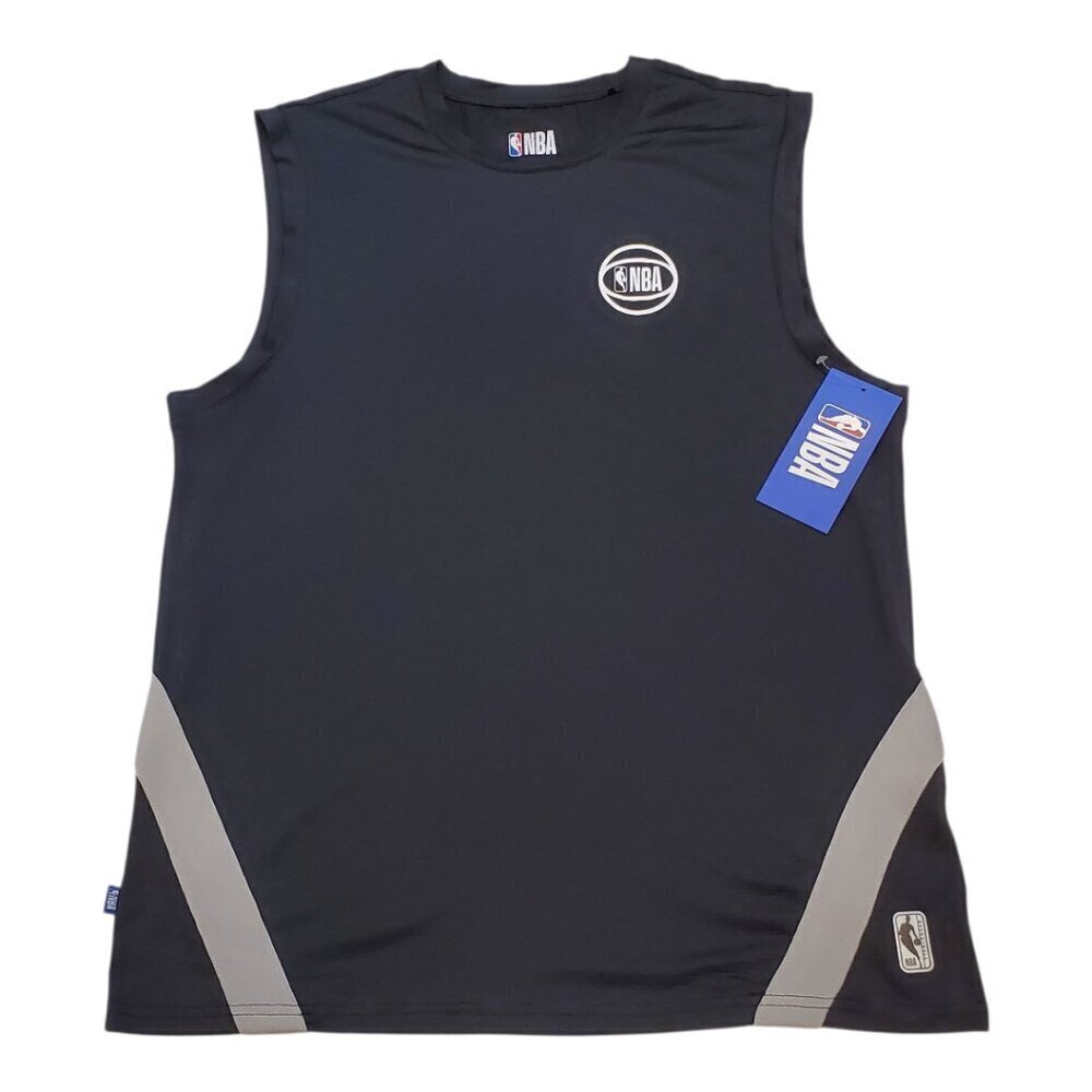 NBA Athletic Tank Shorts Set Men's Spin the Block Basketball Black Gray - Picture 3 of 13